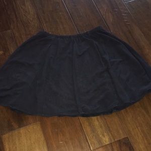 Brandy Melville Black Velvet Skirt